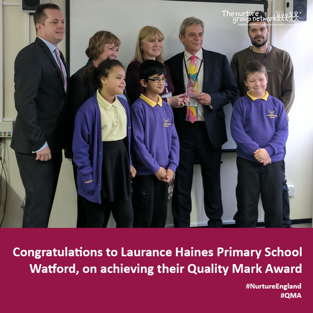  CEO James Roach with teachers & pupils with staff from Nurture UK