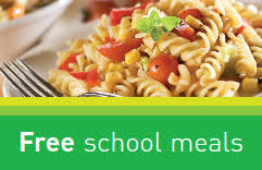  Free school meals poster with pasta