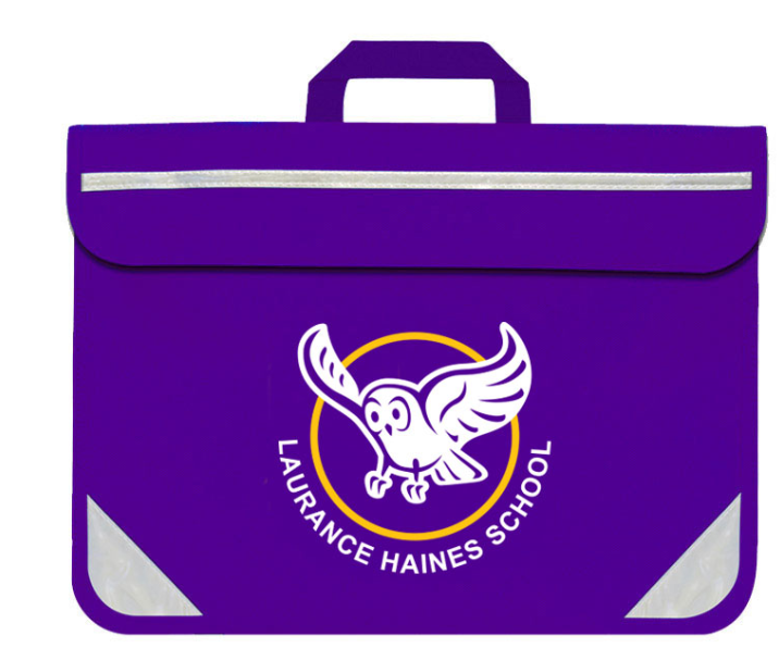 purple book bag